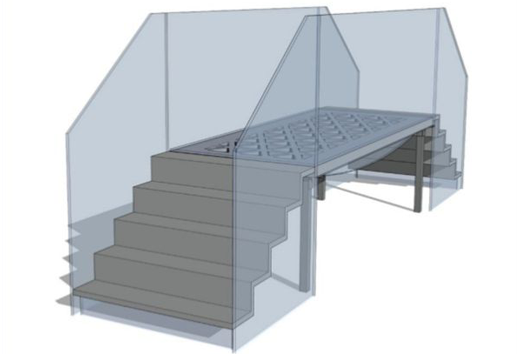 Hybrid Glass-Concrete Pedestrian Bridge: A Real-World Case Study